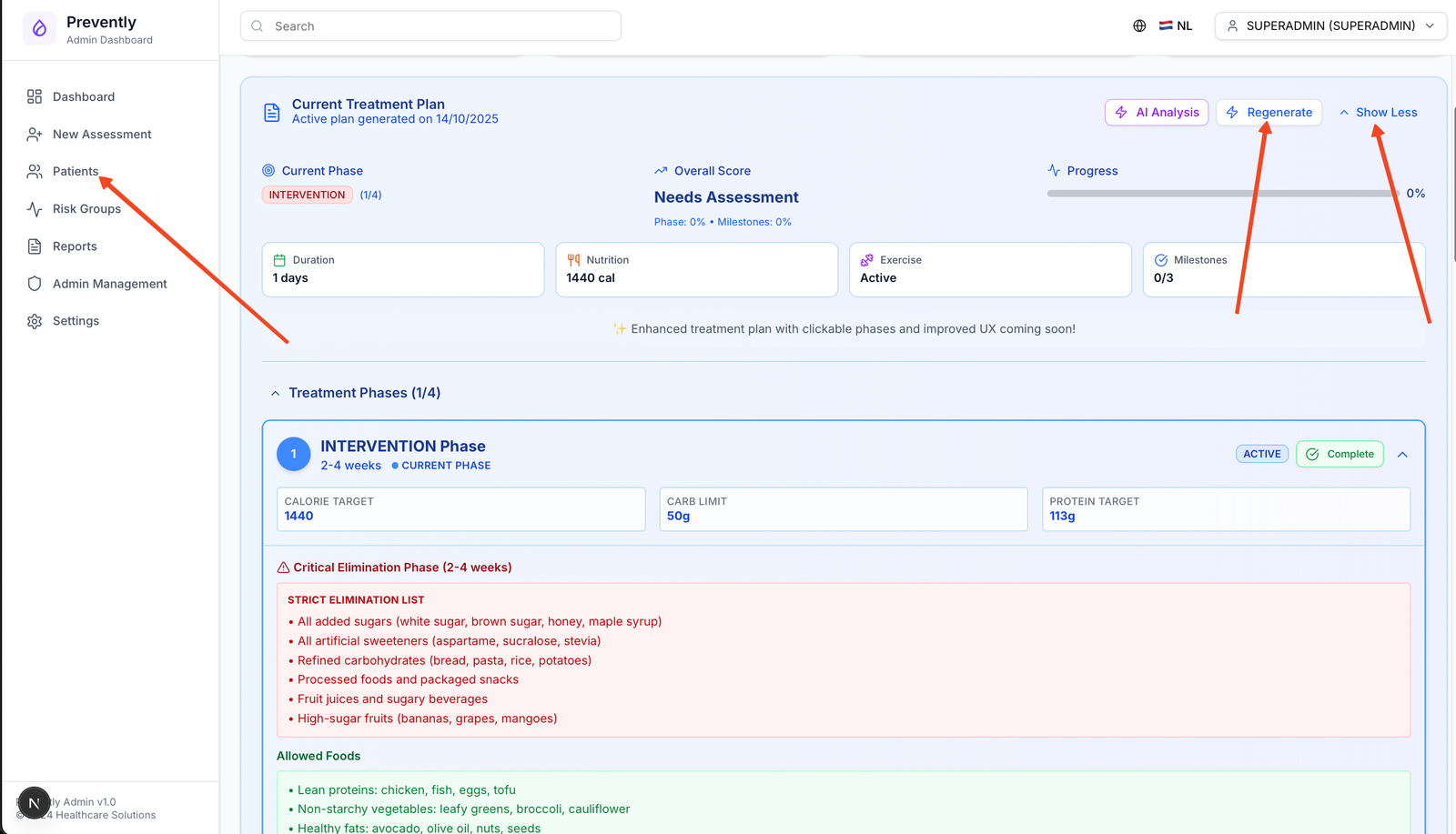 AI Treatment Plan Generator